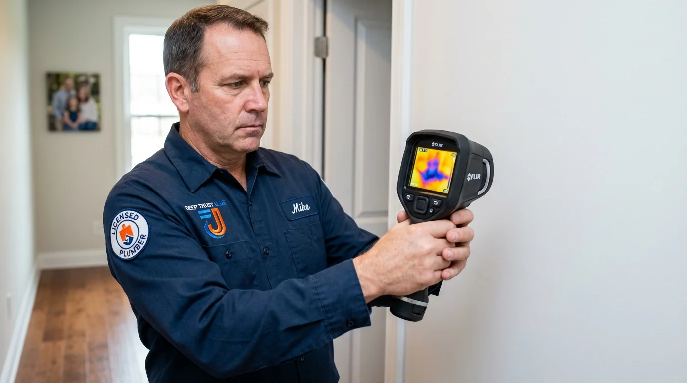 Thermal imaging leak detection by Johns Plumbing LLC in Davisboro
